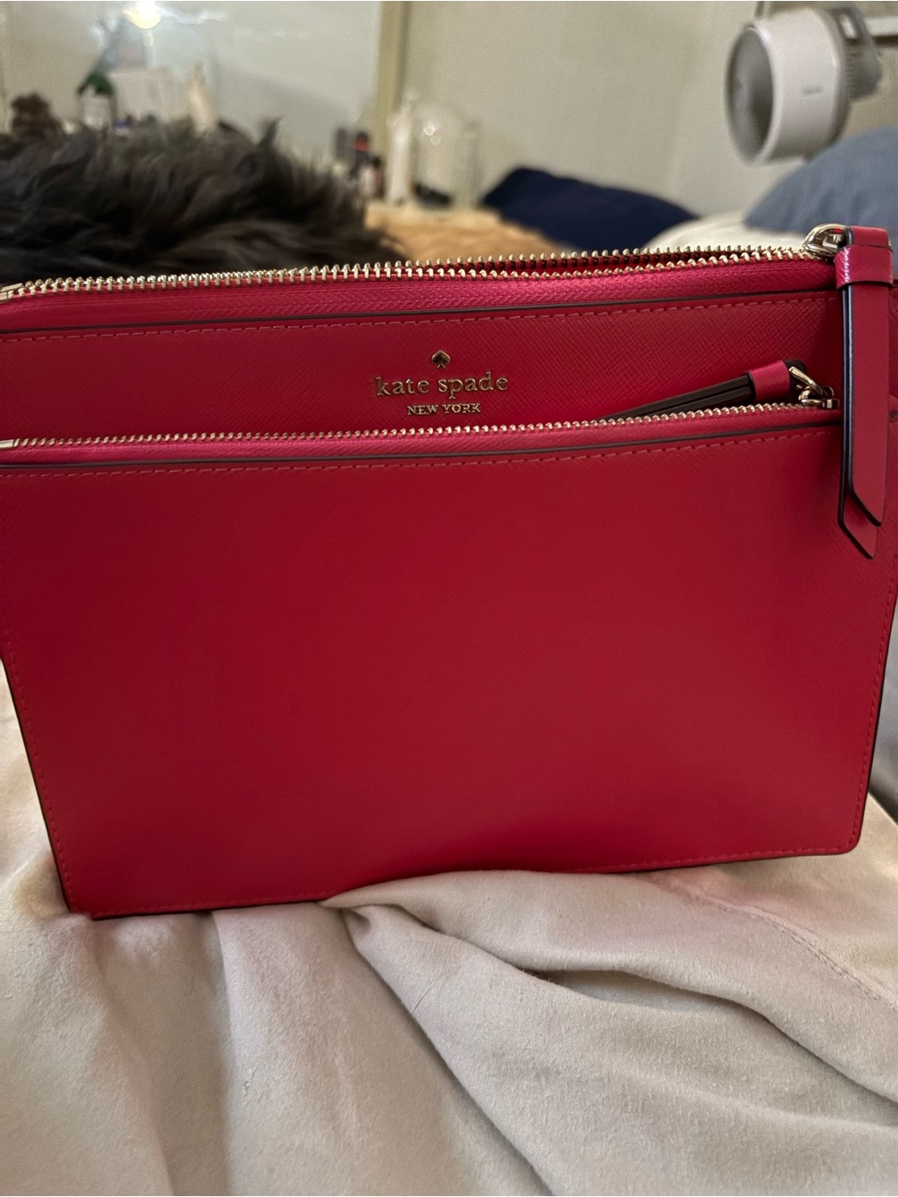 kate spade New York Red Leather Crossbody Bag